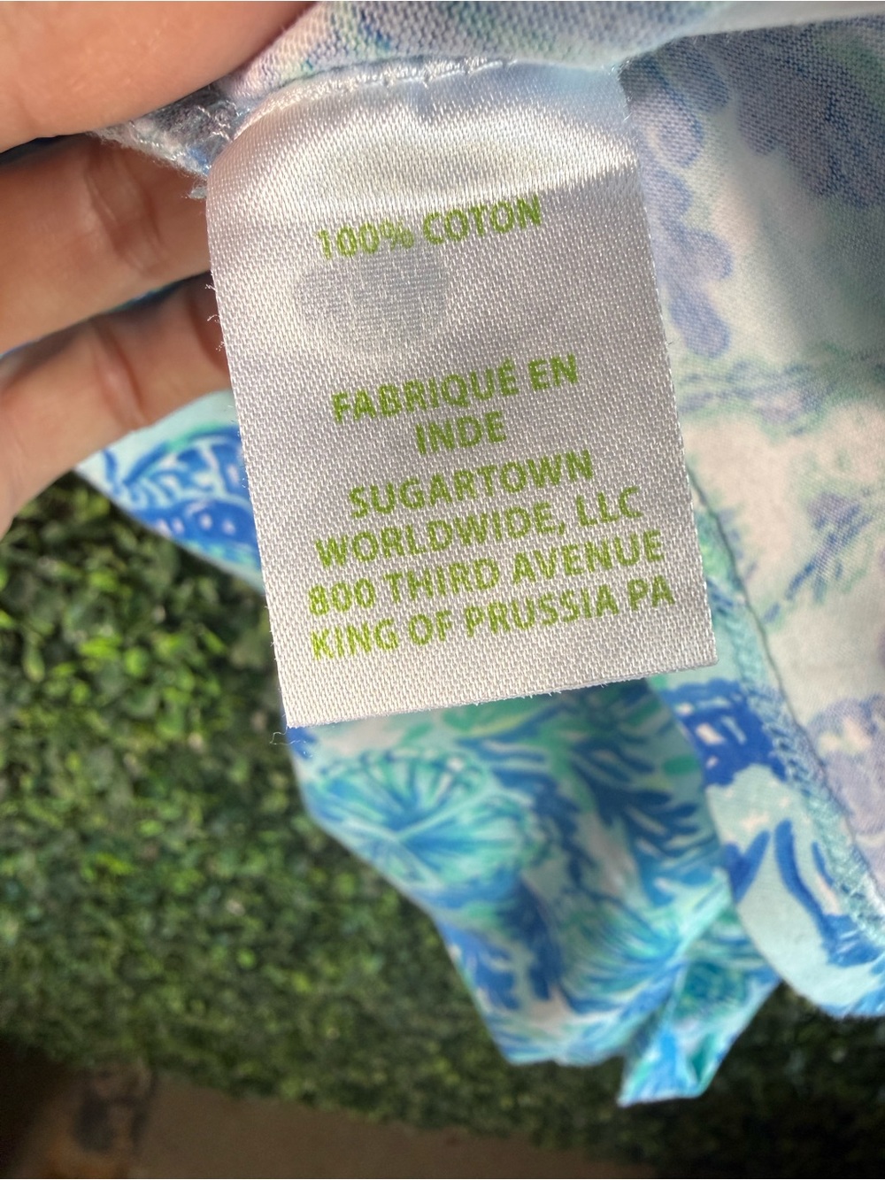 Lilly Pulitzer Azlynn Dress Sea Glass Aqua Seeing Double Mermaid XS - Picture 6 of 7